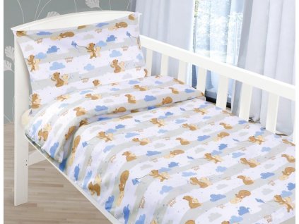 27275 bellatex detske povleceni bavlna agata 1 ks 90x135 cm 1 ks 45x60 cm medvidci zip