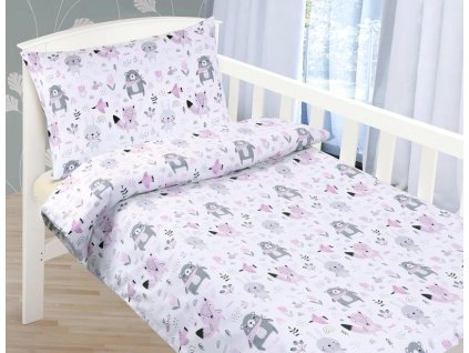 27284 bellatex detske povleceni bavlna agata 1 ks 90x135 cm 1 ks 45x60 cm zviratka zip