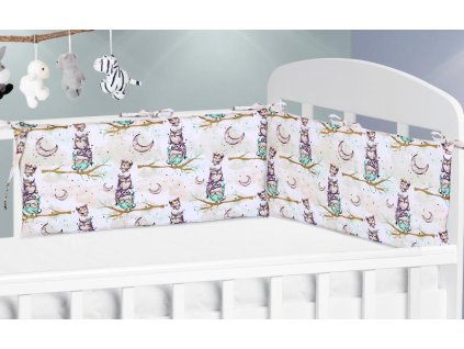 27411 mantinel do detske postylky sovicka na vetvi 60x28 cm bellatex