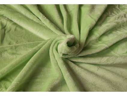 Mikroflanel napínací prostěradlo zelené jablko 180 x 200