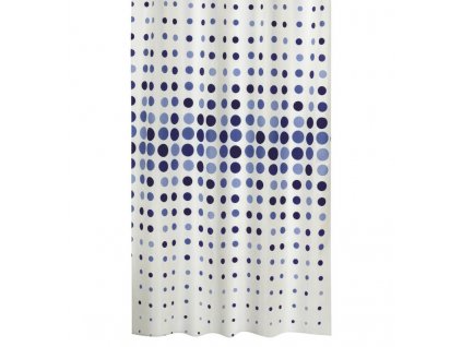 Koupelnový závěs modré tečky 180 x 200 cm