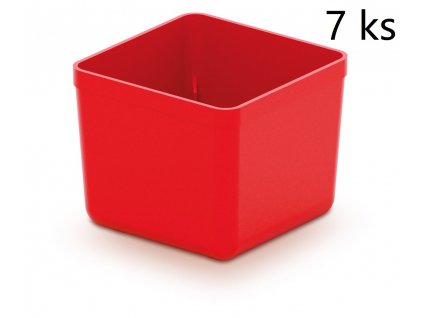 Sada 7 plastových boxů na nářadí UNITE BOX 55x55x165 červené