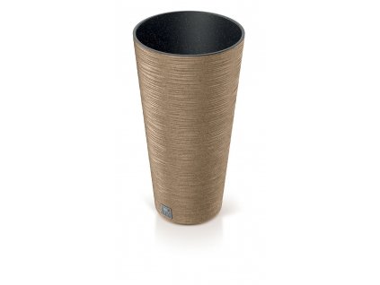 Květináč FURU SLIM ECO WOOD 30cm naturo