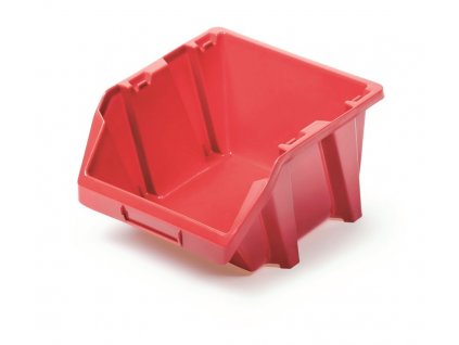 Plastový úložný box BINEER SHORT 187x158x114 červený
