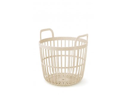 Koš s uchy ZOE BASKET ECO WOOD krémový 36,4cm