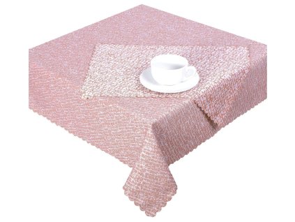 Ubrus žakárový, Decora Mar, cihlový (Ubrusy 90 x 90 cm)