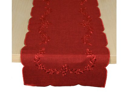 Ubrus celoroční, Gabriela, červený (Ubrusy 85 x 85 cm)