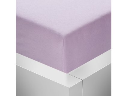Jersey napínací prostěradlo s lycrou Stanex - světle fialové 140 x 200