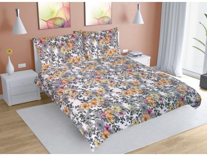 64166 povleceni krepove na dvoudeku 1 ks 200x200 cm 2 ks 70x90 cm louka