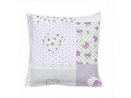 64598 povlak na polstar krepovy 40 x 40 cm fialove srdce