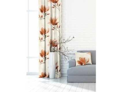 89315 2 zaves metraz blackout magnolie 150 cm hneda