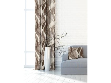 89717 2 zaves metraz oxy vlny hnedy 150 cm