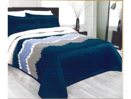 Oboustranný přehoz na postel Celine hnědý (Velikost 140 x 220 cm)