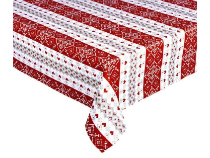 Ubrus bavlněný Ornament vánoční (Velikost 40 x 90 cm)