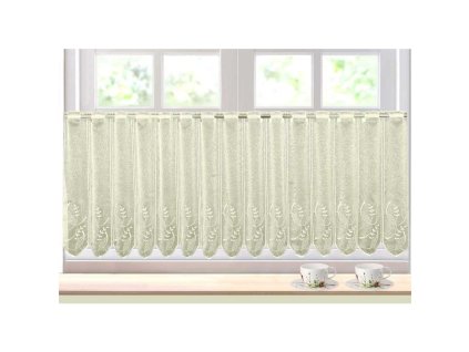 Záclona metráž sablé Monika smetanová (Velikost 90 cm)