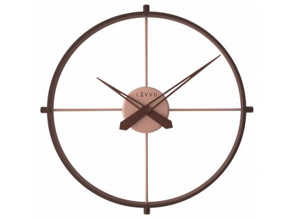 95741 lavvu stylove tmave drevene hodiny loft v industrialnim vzhledu