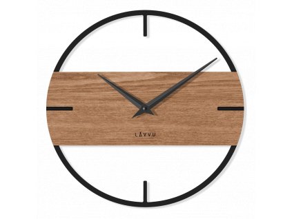 95744 lavvu stylove drevene hodiny loft v industrialnim vzhledu lct4010