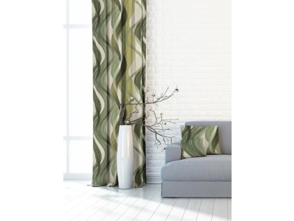 99116 zaves metraz oxy vlny zeleny 150 cm