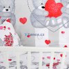 Dětské ložní povlečení bavlněné srdíčka (LS331)