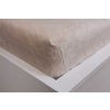 Mikroflanel napínací prostěradlo smetanové 180 x 200