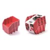 Set úložných boxů 6ks BINEER LONG SET 249x158x213 červený