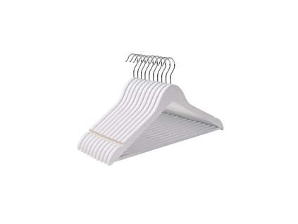 10 Wood Clothes Hangers CRW03W10 1