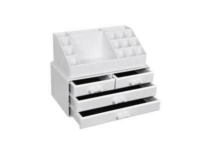 White Acrylic Makeup Organiser JKA0010TP 1