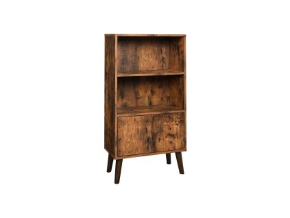 Retro Buecherregal mit Schrank LBC09BX 1