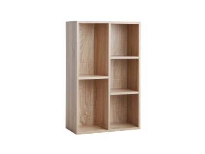 Buecherregal 5 Faecher Holzoptik LBC25NL 1