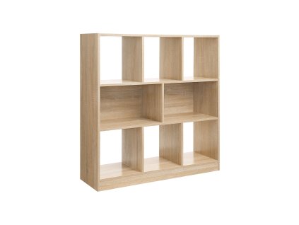 Buecherregal 8 Faecher Holzoptik LBC52NL 1