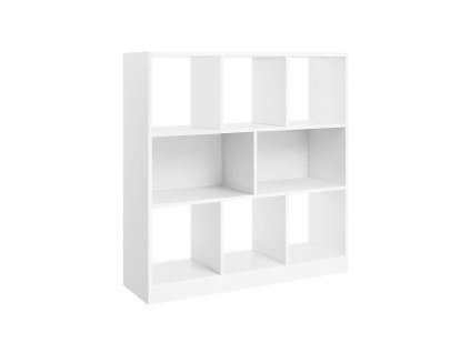 Buecherregal 8 Faecher Weiss LBC52WT 1