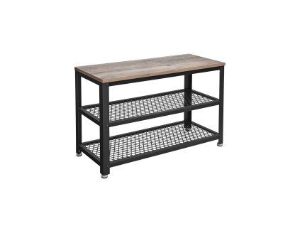 Schuhregal mit Sitzflaeche LBS73MB 1