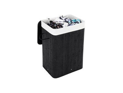 Waeschetonne Bambus 72 L Schwarz LCB10B 1