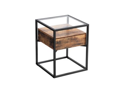 Industrie Design Beistelltisch Glas LET04BX 1