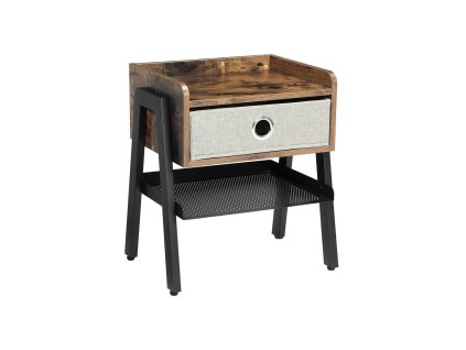Industriestil Nachttisch mit Schublade LET64X 1