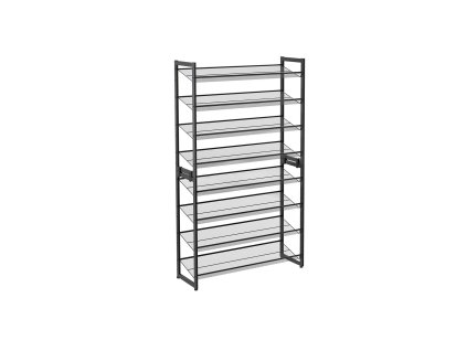 Schuhregal mit 8 Ebenen Schwarz LMR08B 1
