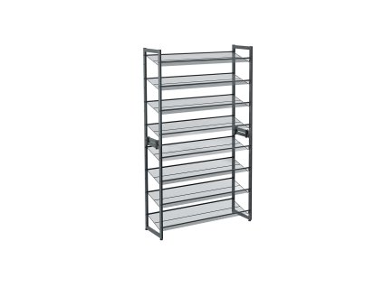 Schuhregal 2er Set Grau LMR08GB 1