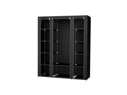 Kleiderschrank 175 x 150 cm Schwarz LSF03H 1