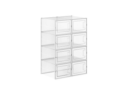 Stapelbare Schuhboxen 8er Set LSP08MWT 1