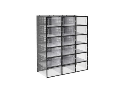 Stapelbare Schuhboxen 18er Set LSP18SBKV1 1