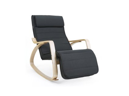 Schaukelstuhl Birkenholz Dunkelgrau LYY10G 1