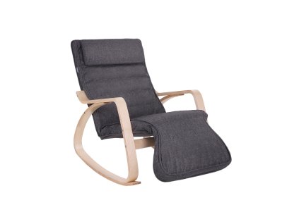 Relaxstuhl mit Fussstuetze Dunkelgrau LYY42GYZ 1
