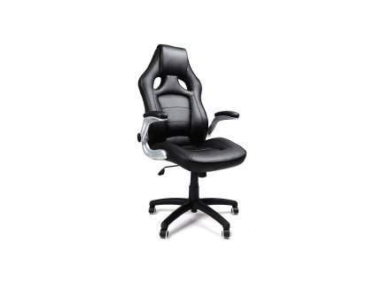 Buerostuhl Kunstleder Schwarz OBG62B 1