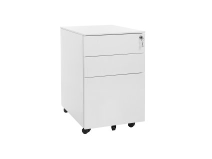 Rollcontainer 3 Schubladen Weiss OFC60WT 1