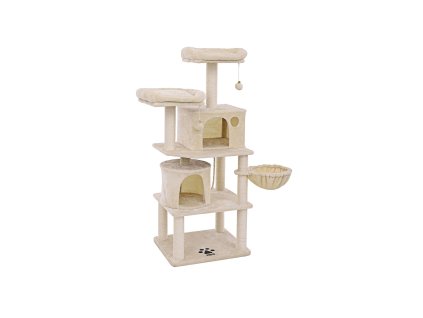 Kratzbaum 2 Hoehlen 152 cm Beige PCT90M 1