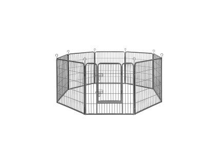 Welpenauslauf mit 8 Gittern PPK88G 1