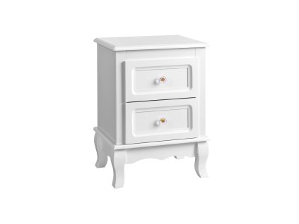 Double White Bedside Tables RDN012 1