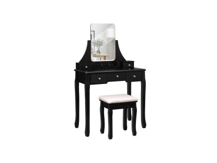 Eleganter Schminktisch Schwarz RDT25BK 1
