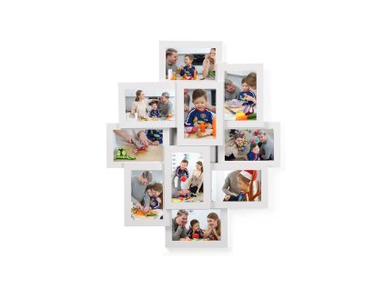 Bilderrahmencollage fuer 10 Fotos Weiss RPF20WT 1