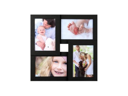 Fotocollage fuer 4 Fotos Schwarz RPF25BK 1